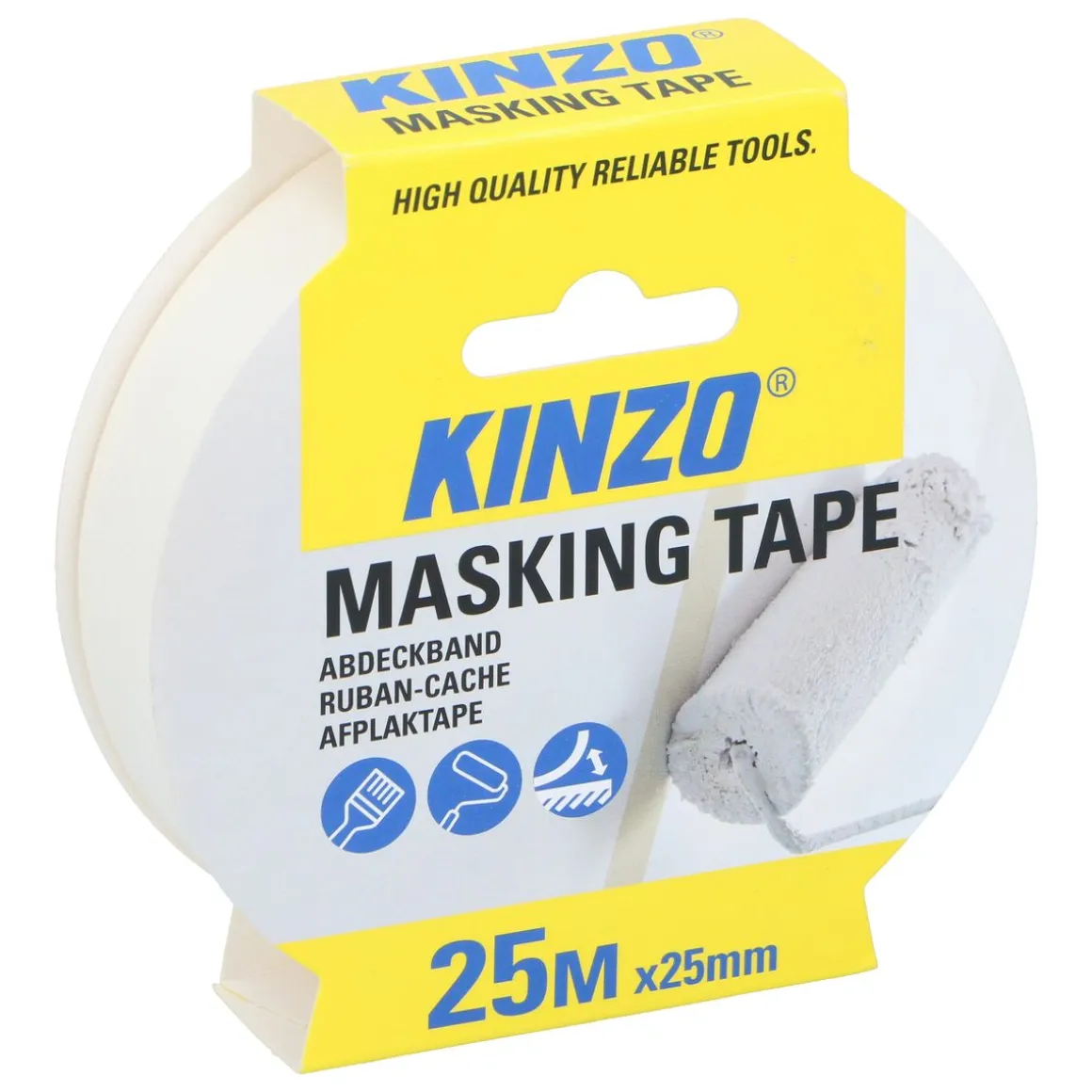 Abdeckband Malerabdeckband Papier 25 m weiss