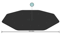 Abdeckplane für Pool 396 cm