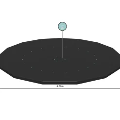 Abdeckplane für Pool 457 cm