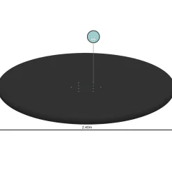 Abdeckplane für Pool 244 cm