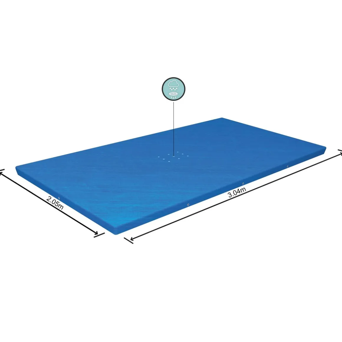 Abdeckplane für Pool 300 x 201 cm