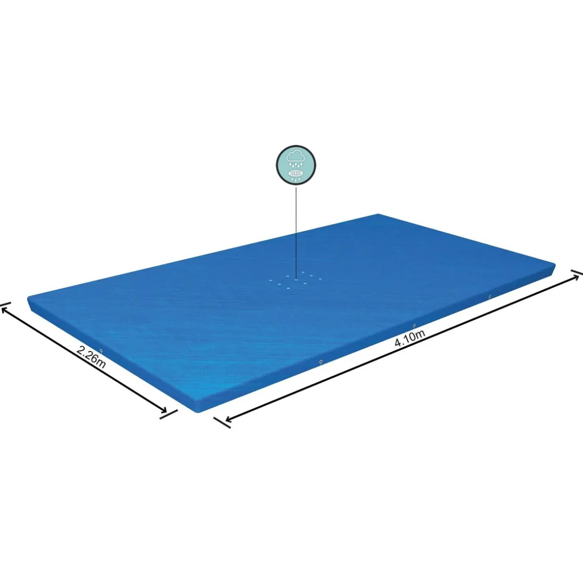 Abdeckplane für Pool 400 x 211 cm