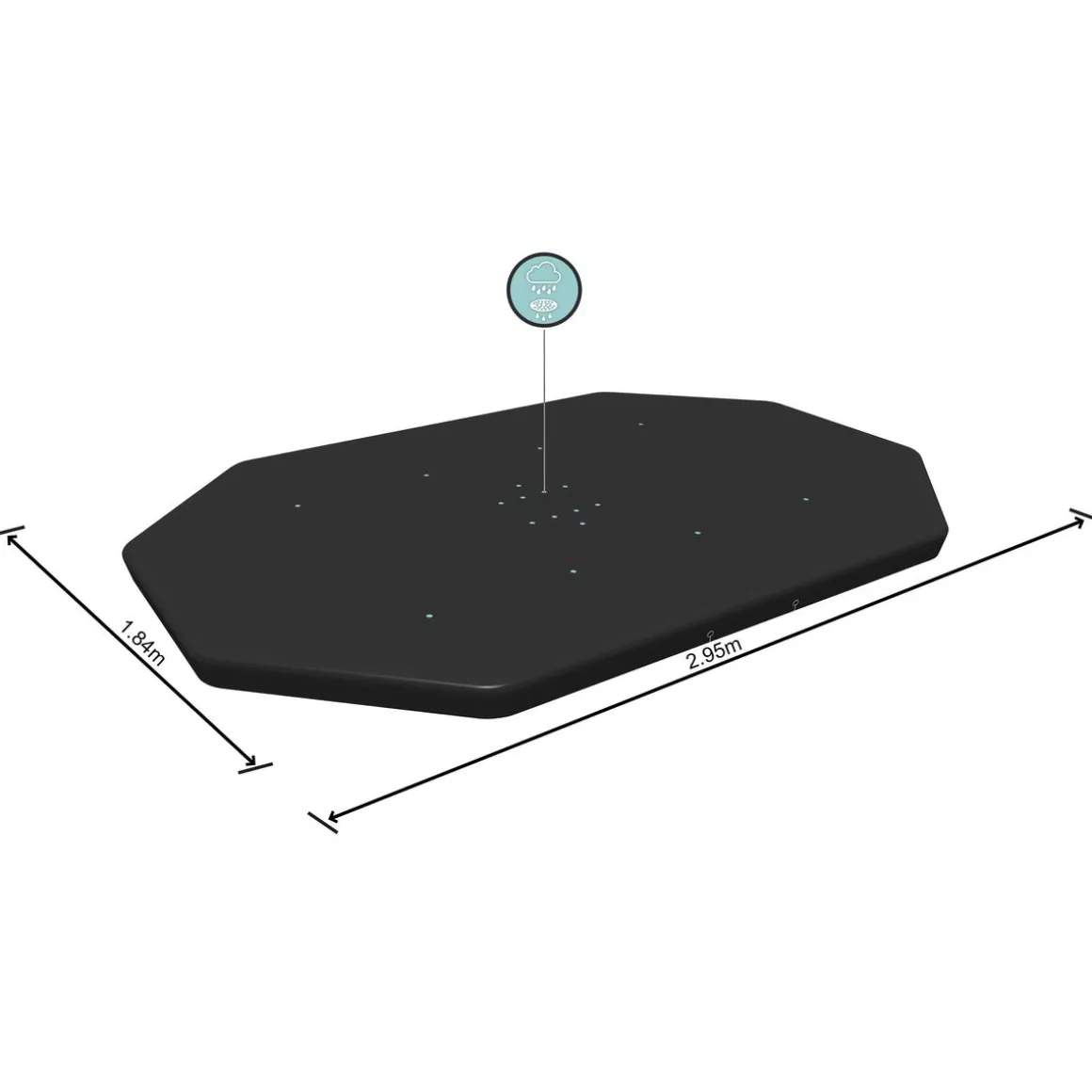 Abdeckplane für Pool 305 x 200 x 84 cm