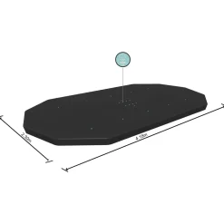 Abdeckplane für Pool 427 x 250 x 100 cm