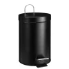Abfalleimer Edelstahl 3L schwarz