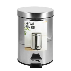 Abfalleimer Edelstahl 3L silber