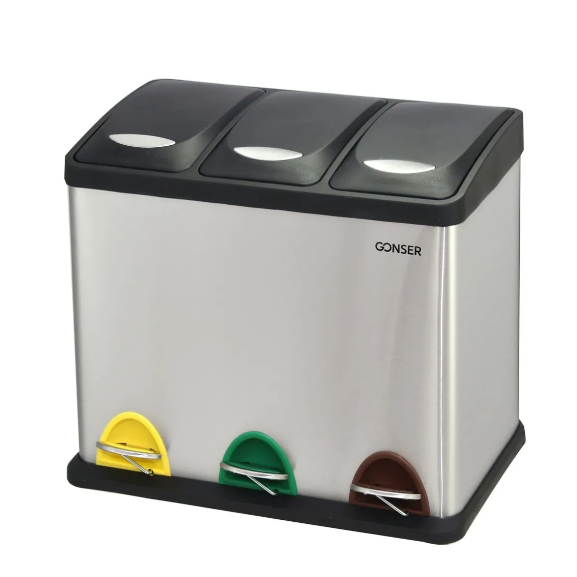 Abfalleimer 3 Fächer 24L