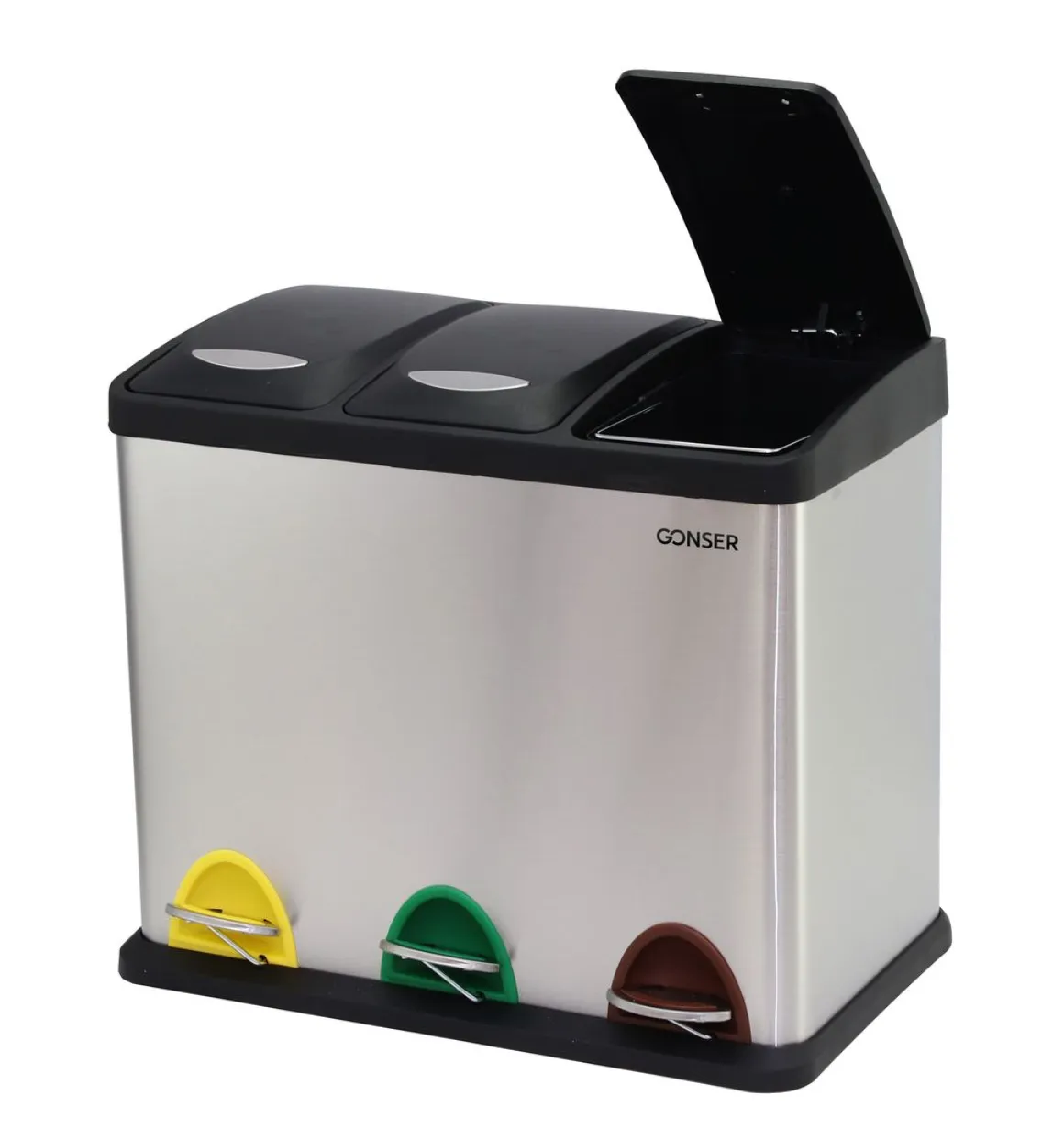 Abfalleimer 3 Fächer 24L