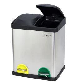 Abfalleimer 2 Fächer 30L