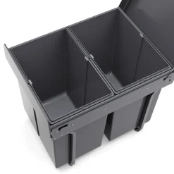 Abfalleimer 2 Fächer 40L