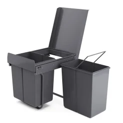Abfalleimer 2 Fächer 40L