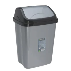 Abfalleimer 10L anthrazit/schwarz