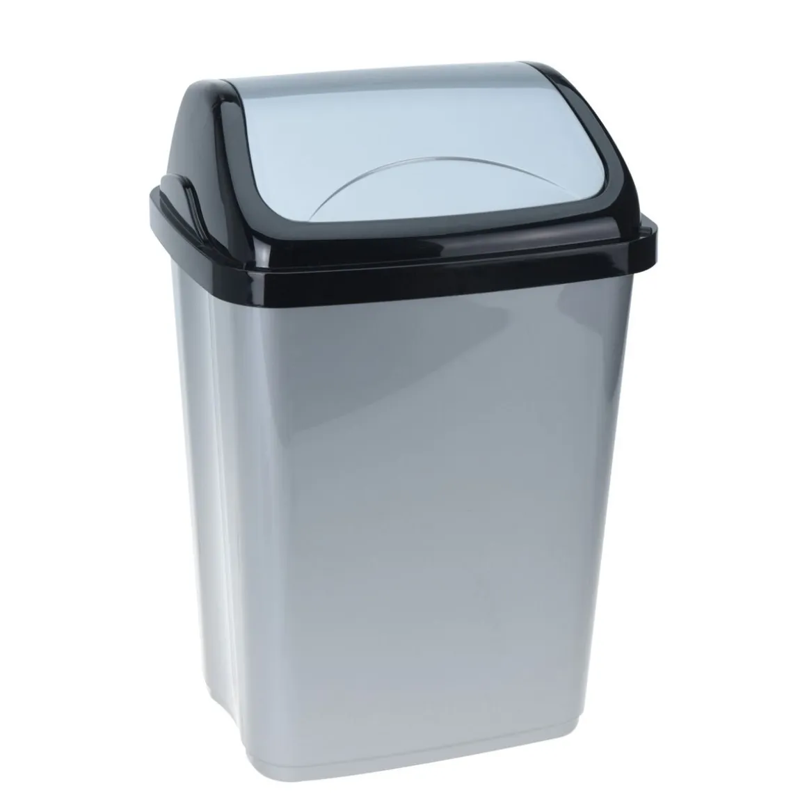 Abfalleimer 10L anthrazit/schwarz
