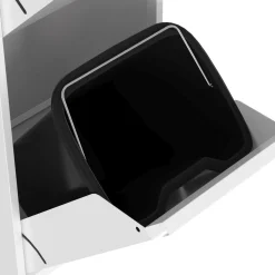 Abfalleimer Metall 3 Fächer 51L weiss