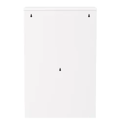 Abfalleimer Metall 4 Fächer 68L weiss