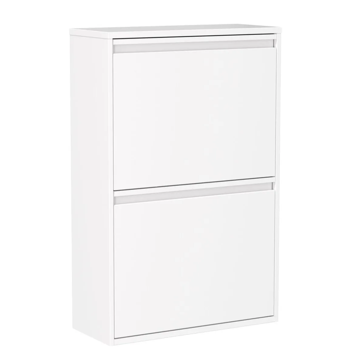 Abfalleimer Metall 4 Fächer 68L weiss