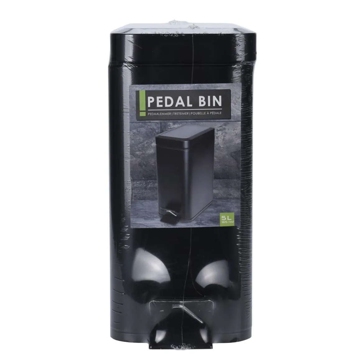 Abfalleimer Metall 5L schwarz