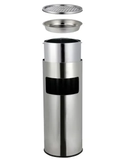 Abfalleimer mit Aschenbecher 30L