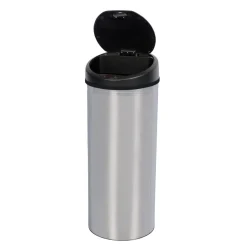 Abfalleimer mit Sensor 60L chrom