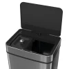 Abfalleimer mit Sensor 72L silber