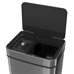 Abfalleimer mit Sensor 72L silber