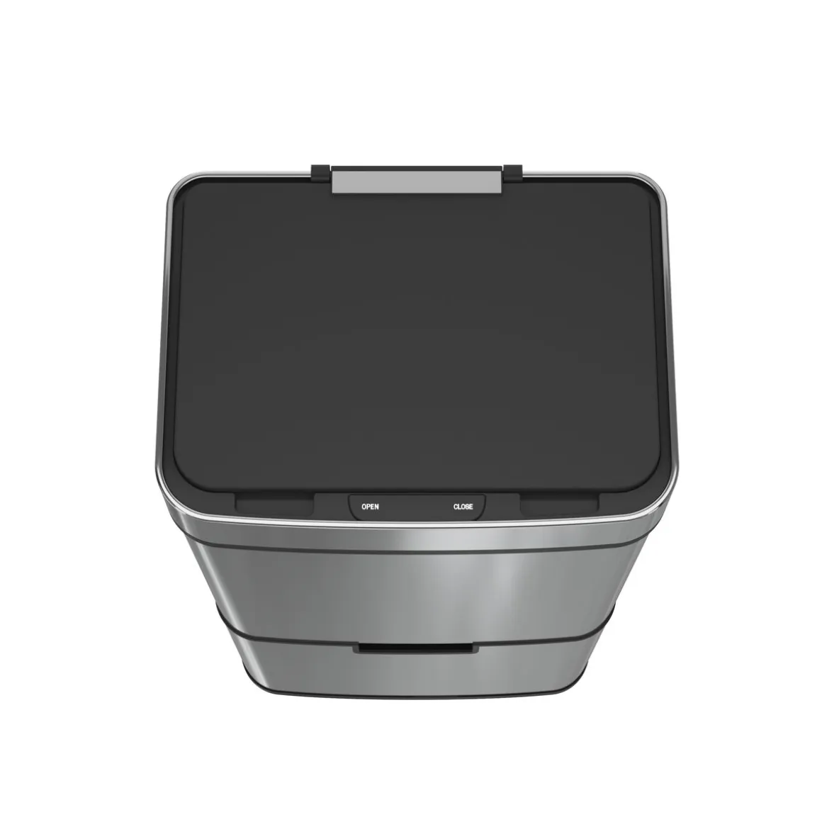 Abfalleimer mit Sensor 72L silber