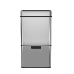 Abfalleimer mit Sensor 72L silber