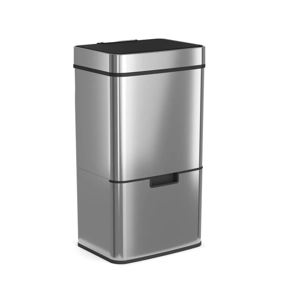 Abfalleimer mit Sensor 72L silber