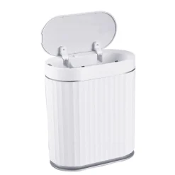 Abfalleimer mit Sensor 7L weiss/grau