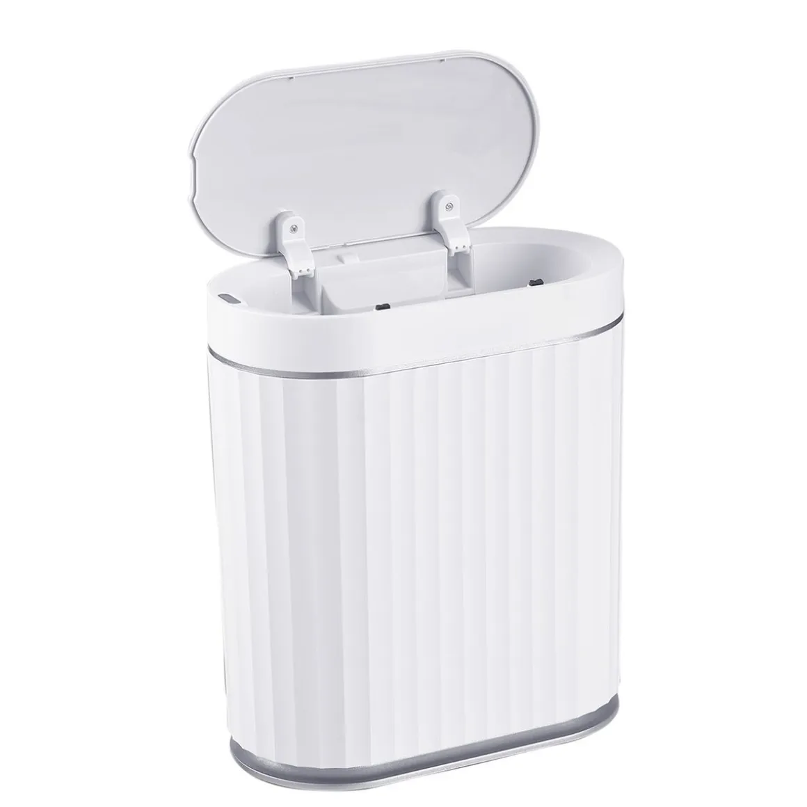 Abfalleimer mit Sensor 7L weiss/grau