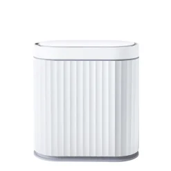 Abfalleimer mit Sensor 7L weiss/grau