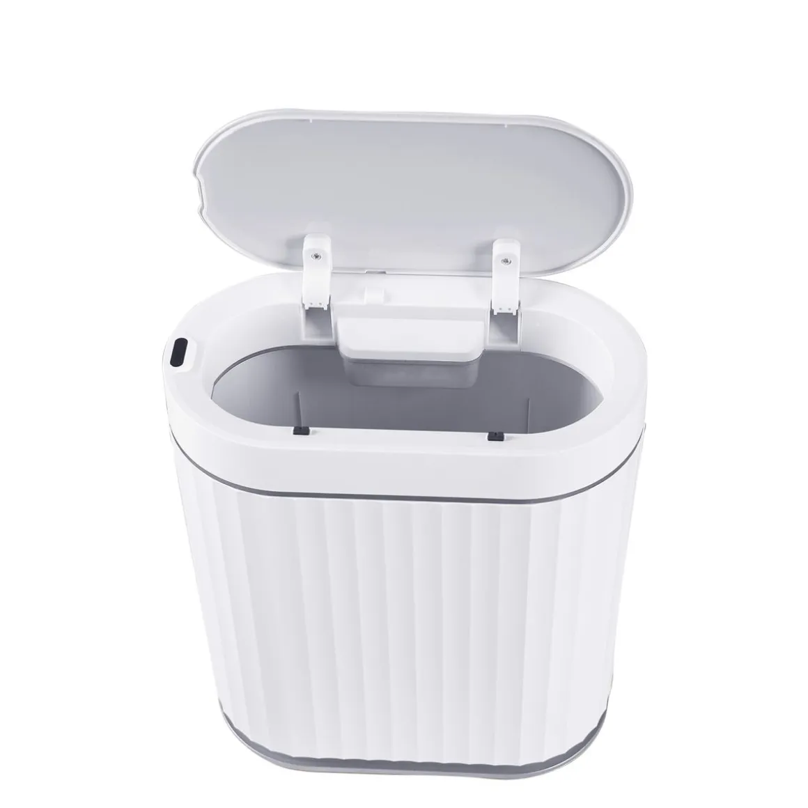 Abfalleimer mit Sensor 7L weiss/grau