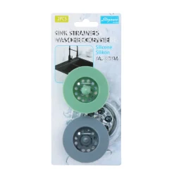 Abflusssieb Set Silikon 7 cm 2-teilig