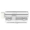 Abtropfgestell Edelstahl mit Auslauf 40 x 26 x 15 cm weiss/silber