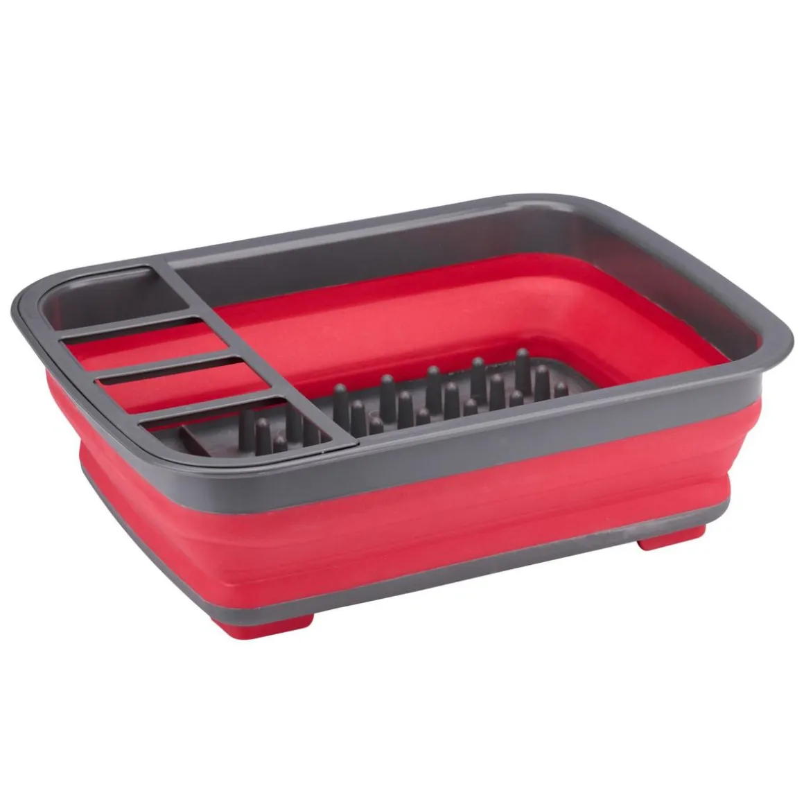 Abtropfgestell faltbar rot/grau