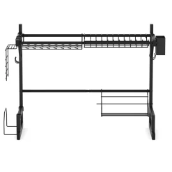 Abtropfgestell Metall 2 Etagen 65 x 28 x 52 cm schwarz
