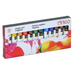 Acrylfarbe Set 12 ml 12-teilig farbig