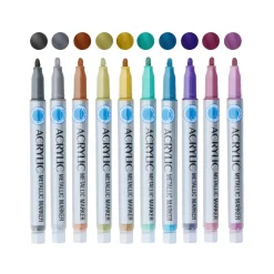 Acrylmarker Set Metallic 10-teilig bunt