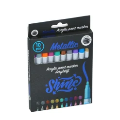 Acrylmarker Set Metallic 10-teilig bunt