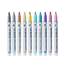 Acrylmarker Set Metallic 10-teilig bunt