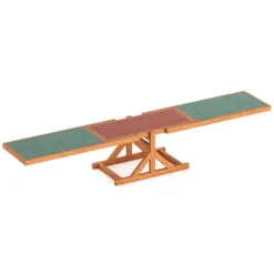 Agility Hundewippe 179 x 30 cm natur/grün/rot