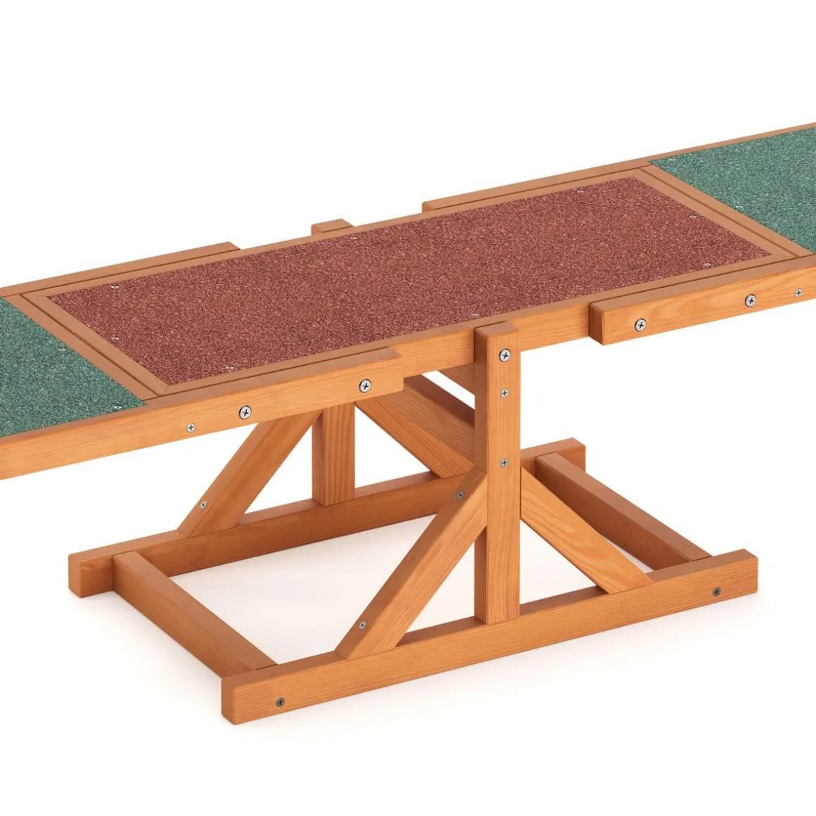 Agility Hundewippe 179 x 30 cm natur/grün/rot