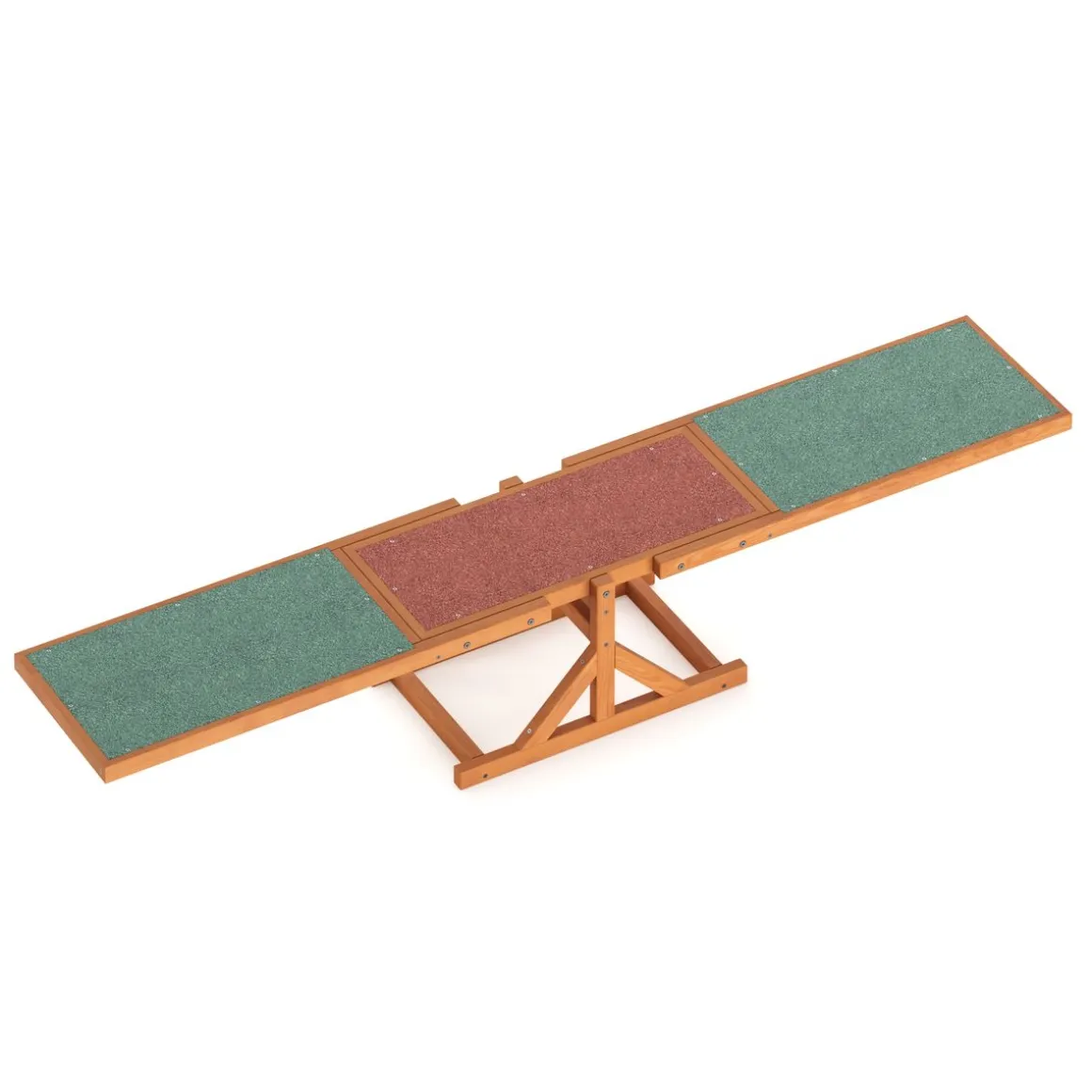 Agility Hundewippe 179 x 30 cm natur/grün/rot