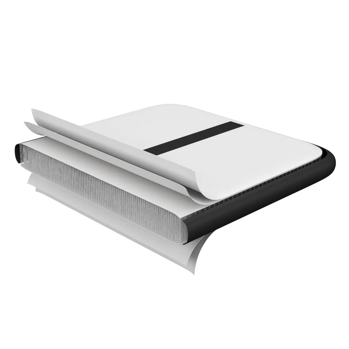 Airtrack Gymnastikmatte 3 m schwarz