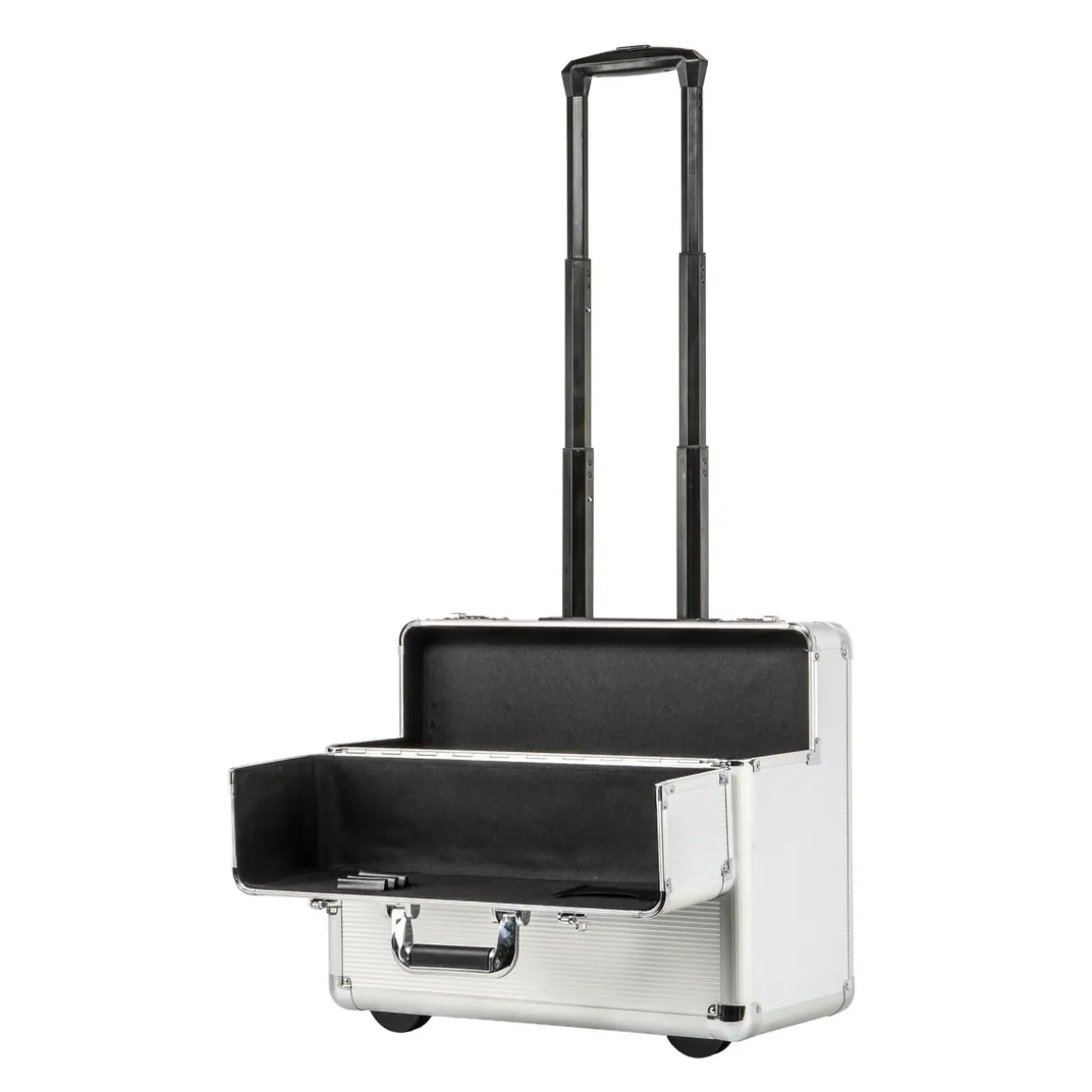 Aktenkoffer Trolley silber
