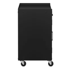 Aktenschrank MAKSIMUS 2 Türen 1 Schublade 77 x 80 cm anthrazit/schwarz
