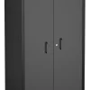 Aktenschrank MAKSIMUS 77 x 190 cm anthrazit/schwarz