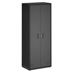 Aktenschrank MAKSIMUS 77 x 190 cm anthrazit/schwarz