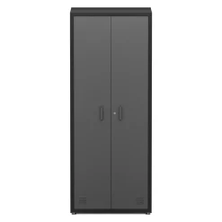 Aktenschrank MAKSIMUS 77 x 190 cm anthrazit/schwarz