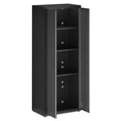 Aktenschrank MAKSIMUS 77 x 190 cm anthrazit/schwarz
